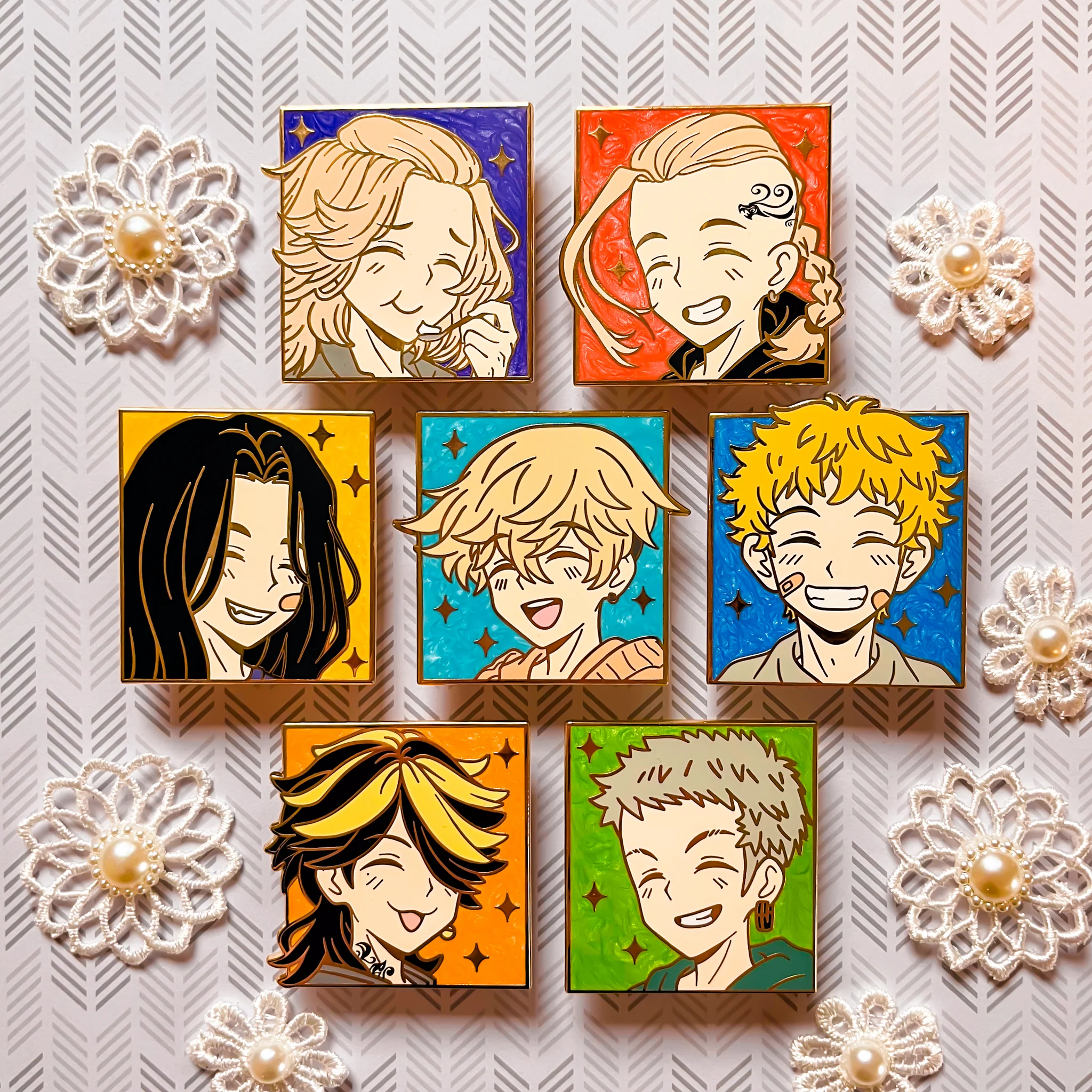 Happy Tokyo Revengers Enamel Pins