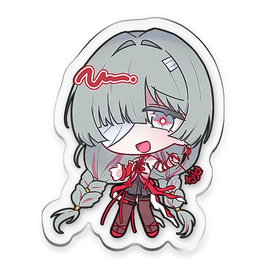 Acrylic Keyring (Floro)