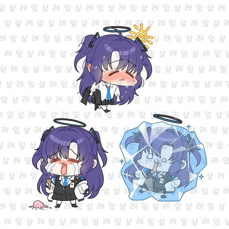 0602P10S1_Suffering Yuuka Sticker Set